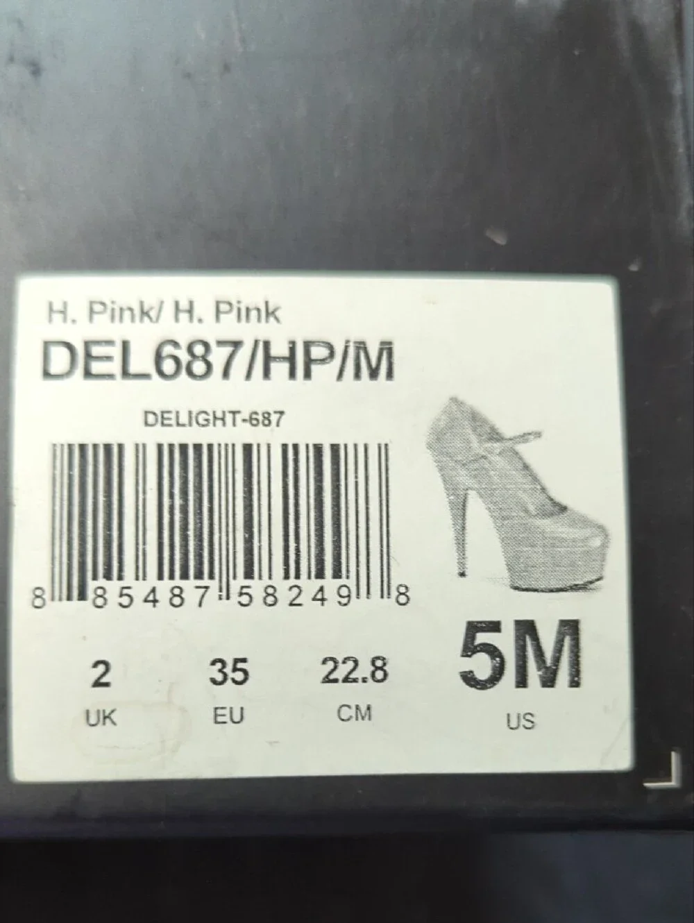 PINK Victoria's Secret Patent Platform Mary Jane Heels in Hot Pink